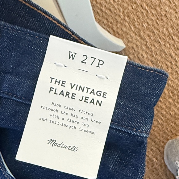 Madewell Denim - Madewell Vintage Flare Jeans - Dark Blue